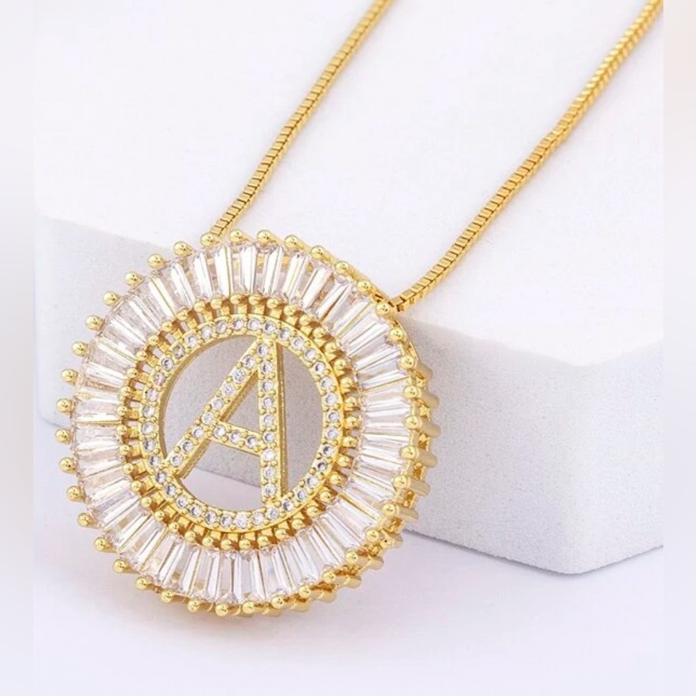 Very stylish initial necklaces.